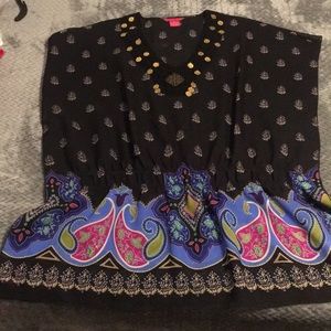 Top with cute coin detail around top portion
